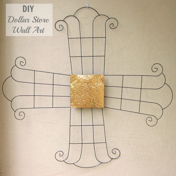 Make Your Own Metal Wall Art with Dollar Items » Dollar Store Crafts